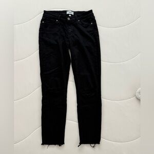 PAIGE Jet Black Denim Pants